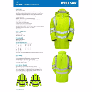 P187-PULSAR®-Padded-Storm-Coat-Spec-Sheet-pdf