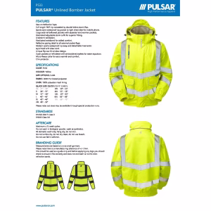 P533-PULSAR®-Unlined-Bomber-Jacket-Spec-Sheet-pdf