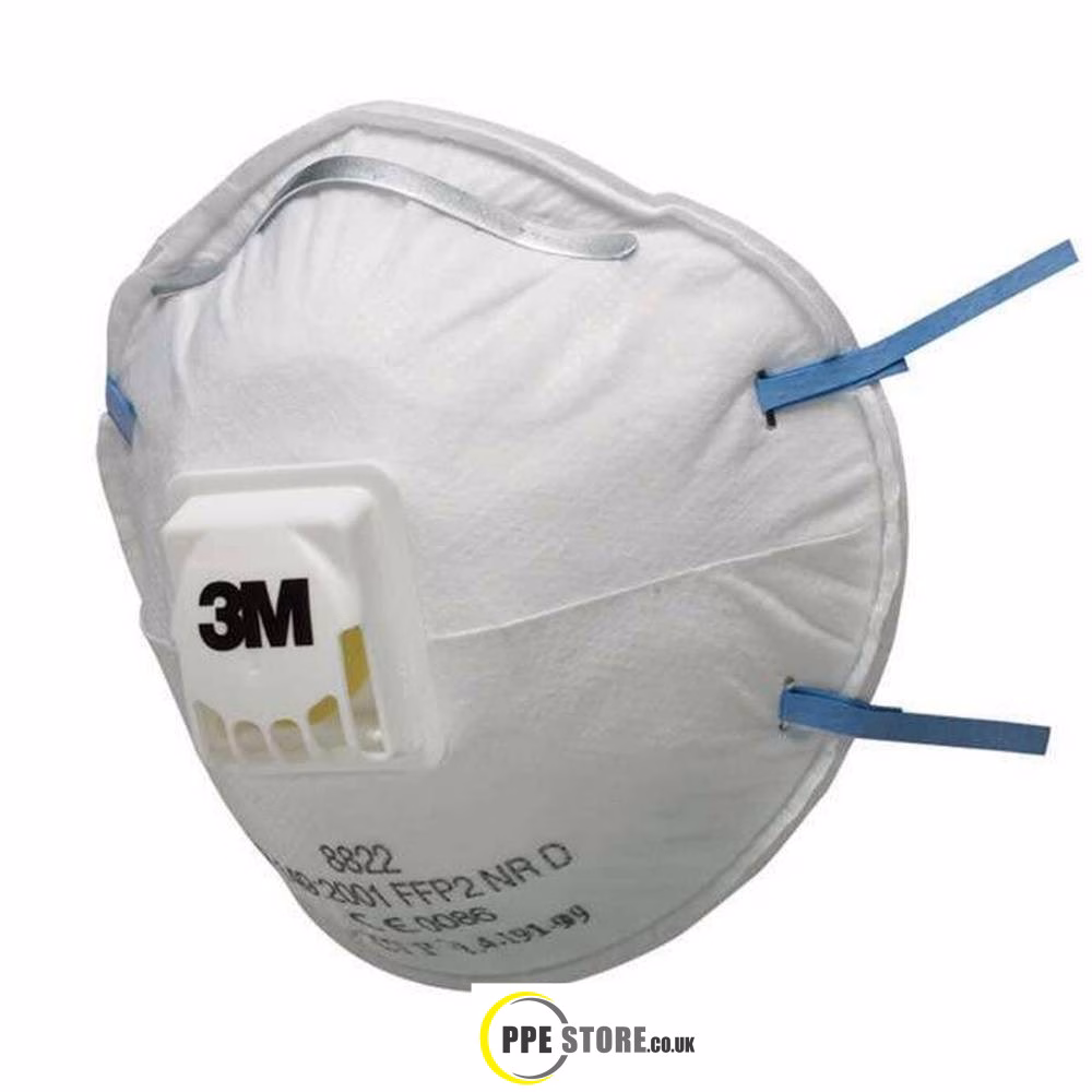 3M 8822 FFP2 Sanding & Power Tool Valved Dust Respirator (Pk20)