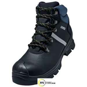 Uvex 2 - 65122 Black/Blue Construction Lace-Up Safety Boot