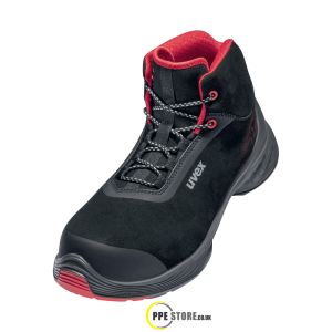 Uvex 1 - 68392 Black/Red G2 Safety Boots