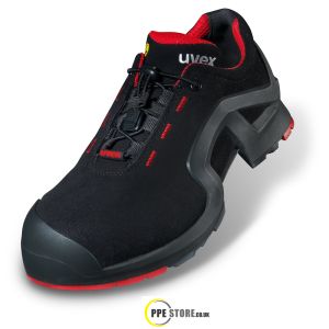 Uvex 1 - 85162 Black/Red X-Tended Support Safety Shoes