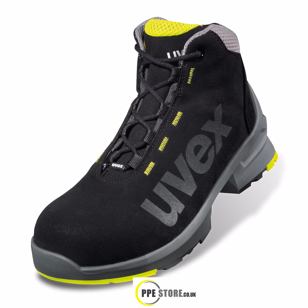 Uvex 1 - 85458 Black/Yellow Multi-Purpose Safety Boots