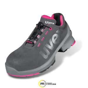 Uvex 1 85628 Women's S2 SRC Safety Shoes - Grey/Pink