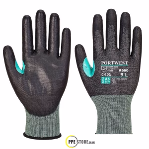 Portwest A660 Cut E CS VHR18 PU Cut Glove