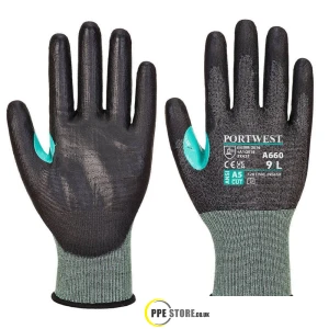 Portwest A660 Cut E CS VHR18 PU Cut Glove
