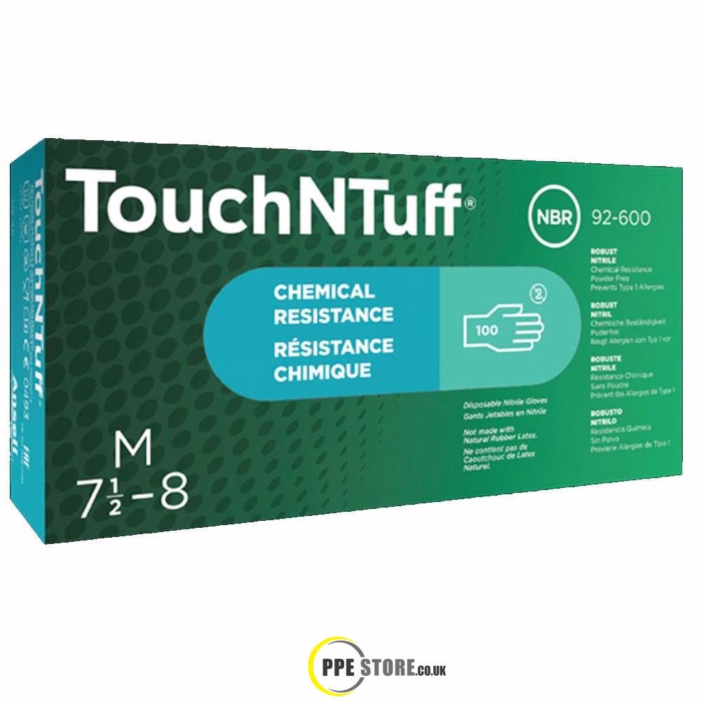 Ansell Edmont TouchNTuff 92-600 Disposable Nitrile Gloves
