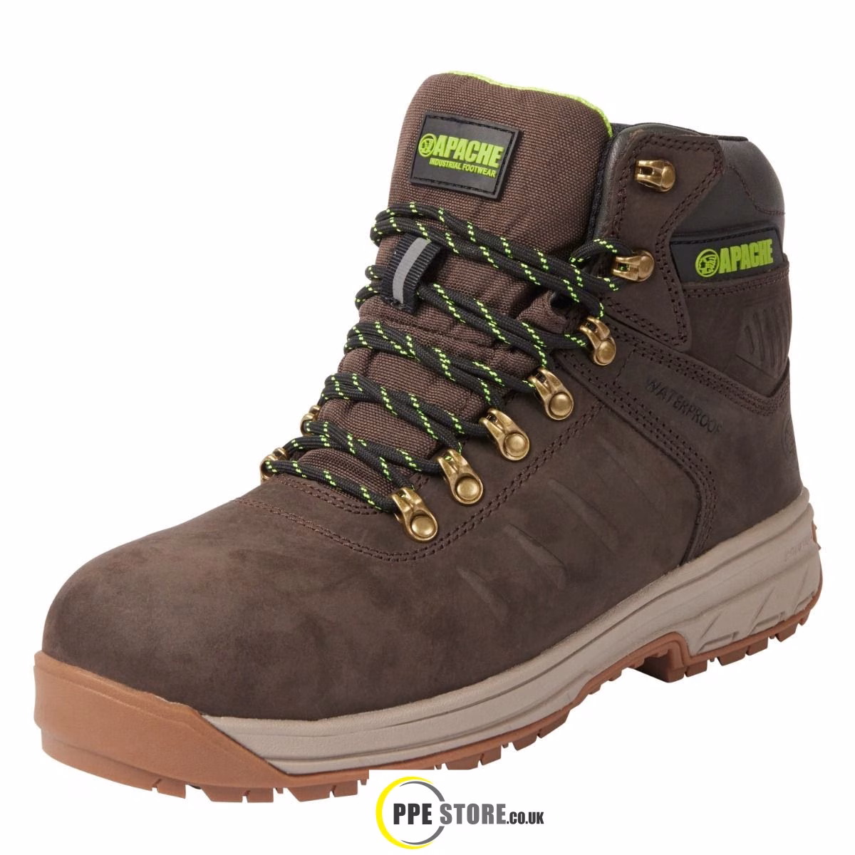 Apache MOOSE JAW Brown Waterproof Safety Boots - Image 3