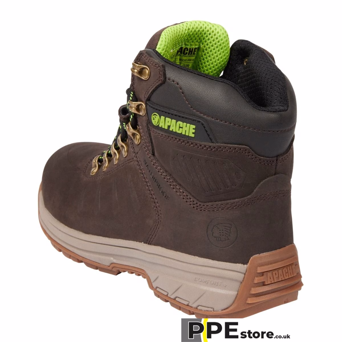 Apache MOOSE JAW Brown Waterproof Safety Boots - Image 4