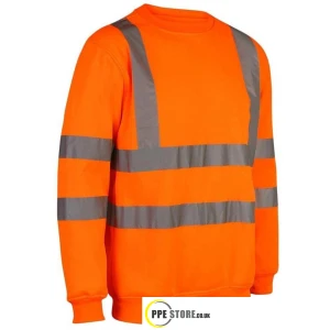 Beeswift BSSENOR Hi-Vis Orange Rail Spec Sweatshirt
