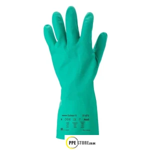 Ansell Solvex 37-675 Nitrile Gauntlet/Gloves Green