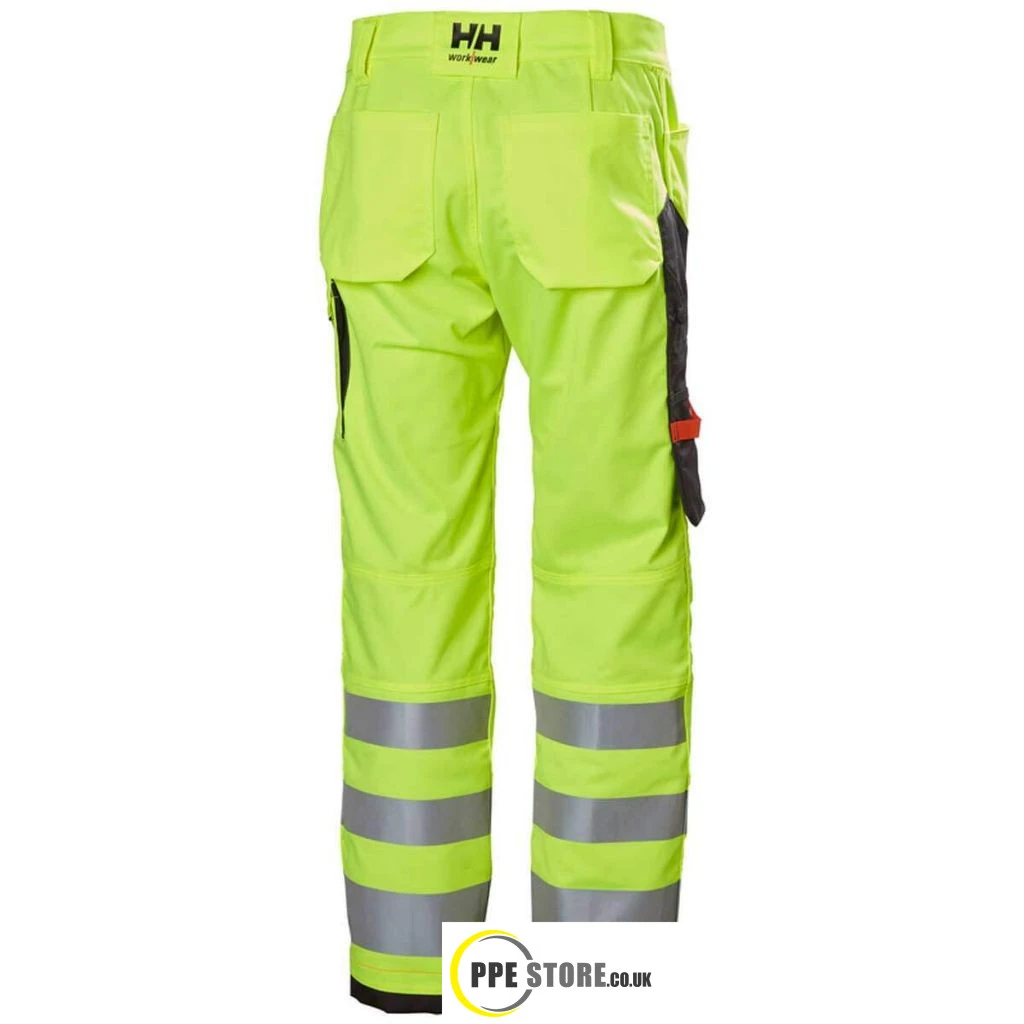 Helly Hansen 77421 Alna 2.0 High Visibility Work Trousers CL 2 - Image 4