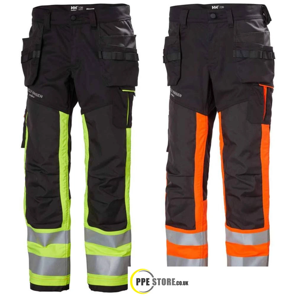 Helly Hansen 77422 Alna 2.0 High Visibility Construction Trousers CL 1