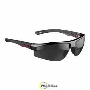 JSP Galactus Smoke Safety Glasses Red/Black