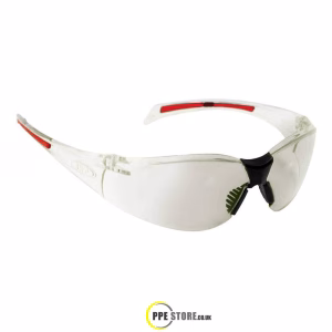 JSP Stealth 8000 Indoor/Outdoor Safety Glasses Clear/Red