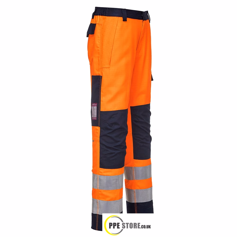 Portwest MV36 Modaflame RIS Orange/Navy Trouser - Image 6