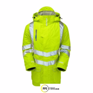 Pulsar P187 "R" High Visibility Waterproof Padded Storm Coat Yellow