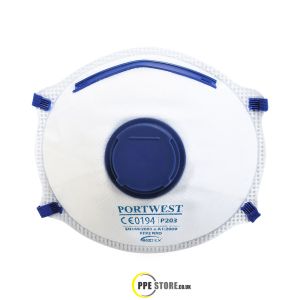 Portwest P203 FFP2 Valved Dolomite Respirator (Pk10)