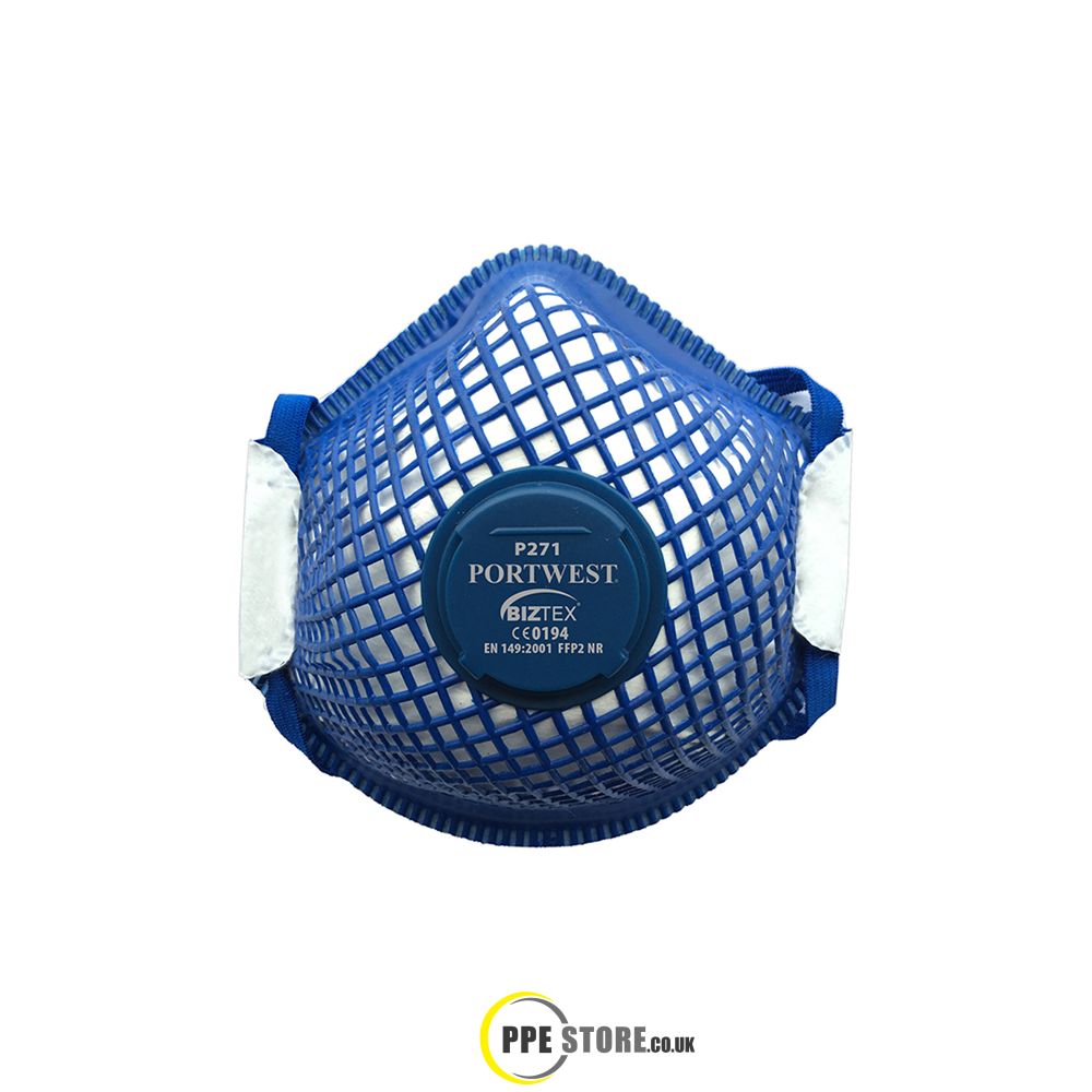 Portwest P271 ERGONET FFP2 Valved Dolomite Respirator (Pk10)