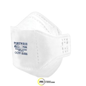Portwest P290 EAGLE FFP2 Dolomite Fold Flat Respirator (Pk20)