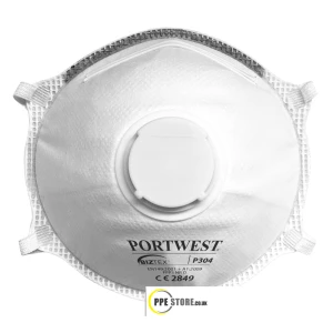 Portwest P304 FFP3 Valved Dolomite Light Cup Respirator (Pk10)