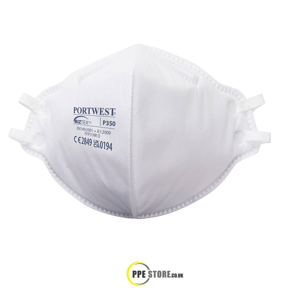 Portwest P350 FFP3 Dolomite Fold Flat Respirator (Pk20)