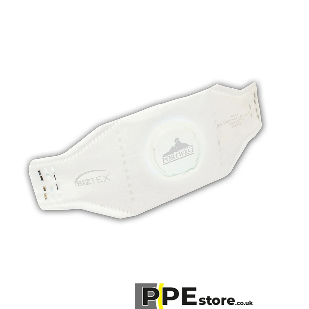 Portwest P391 EAGLE FFP3 Valved Dolomite Fold Respirator (Pk10) - Image 2