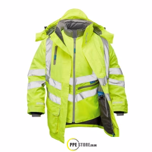 Pulsar P487 "R" High Visibility Waterproof 7-in-1 Storm Coat Yellow