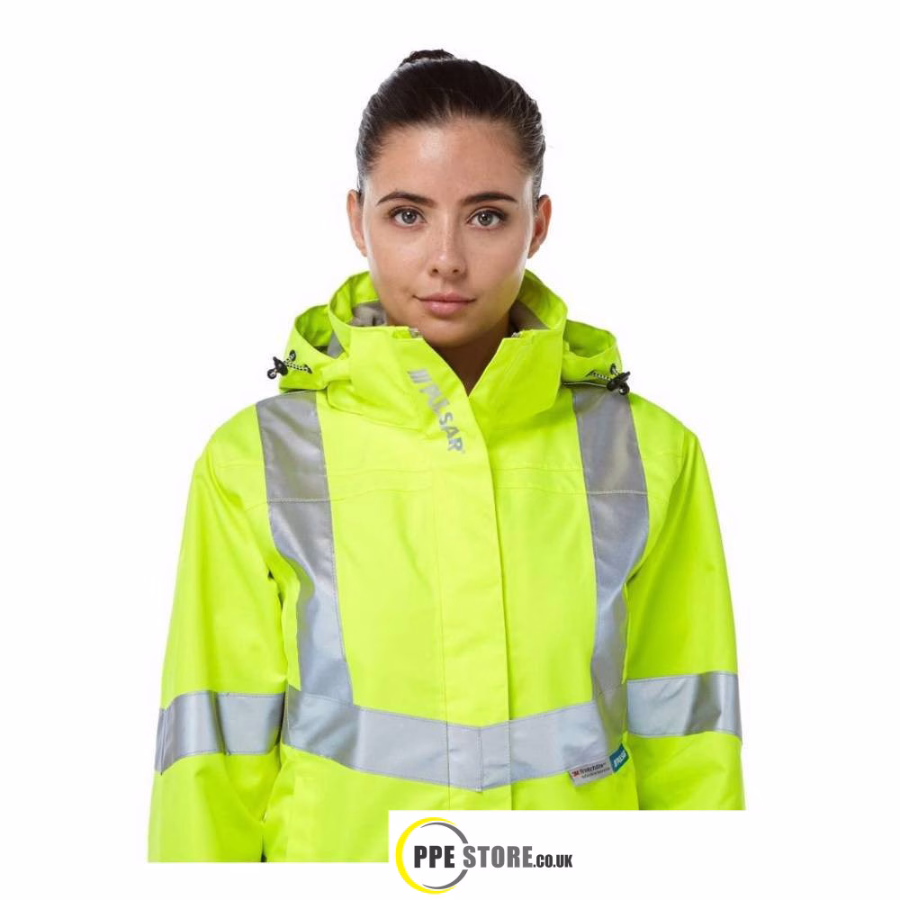 Pulsar P704 Women's High Visibility Unlined Storm Coat Yellow