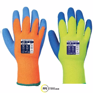 Portwest A145 Cold Grip Thermal Gloves High Visibility