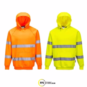 Portwest B304 Hi-Vis Hooded Sweatshirt