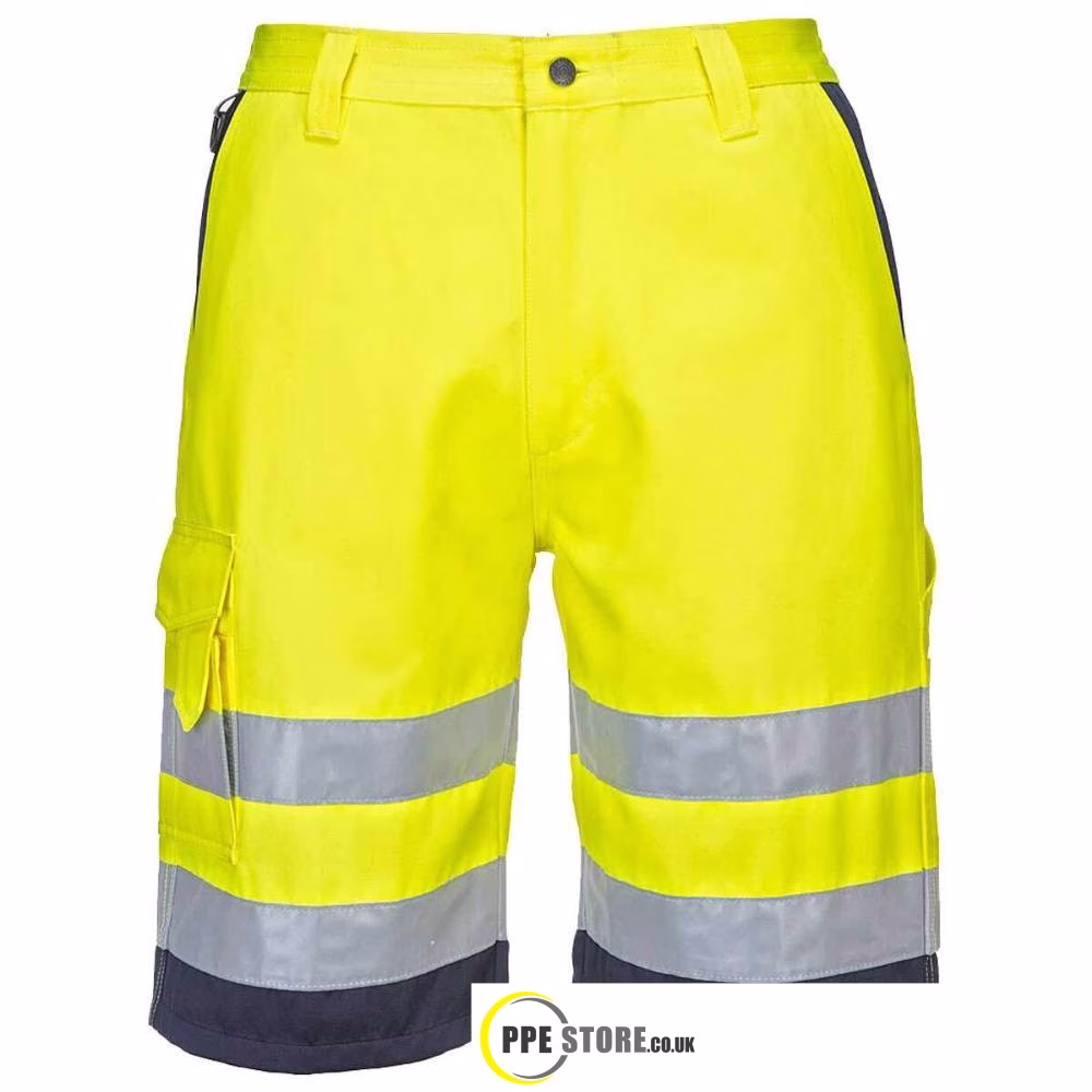 Portwest E043 High Visibility Poly-Cotton Shorts - Image 4