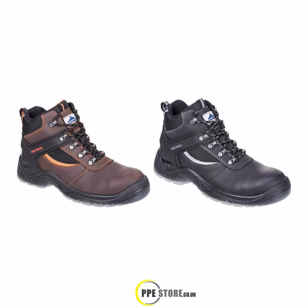 Portwest FW69 Steelite Mustang Boot S3 SRC Black/Brown