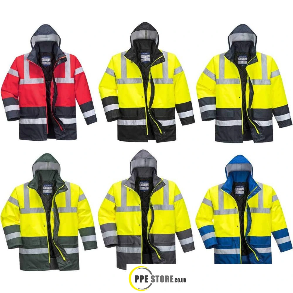 Portwest S466 High Visibility Contrast Traffic Jacket - PPE Store
