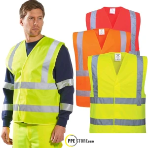 Portwest C470 Hi-Vis Vest Two Band And Brace