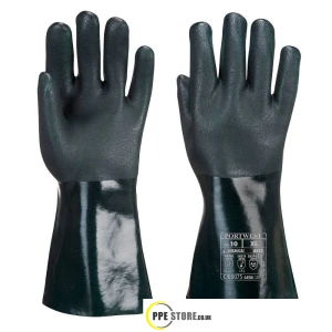 Portwest A835 Double Dipped PVC Gauntlet/Gloves
