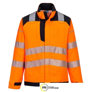 Portwest FR722 PW3 FR HVO Orange/Black Work Jacket