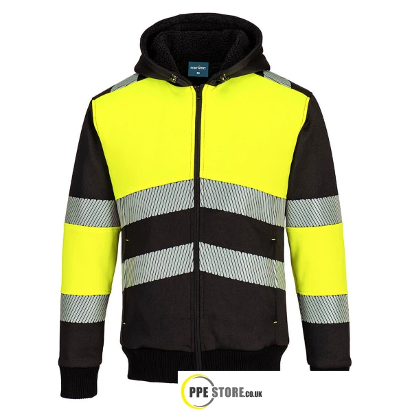 Portwest PW377 - PW3 Zipped Class 1 Winter Hoodie - Various