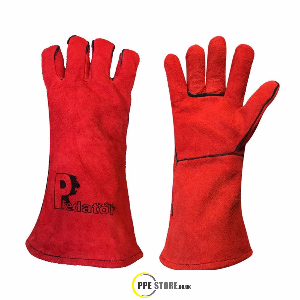 Predator Red Welding Gauntlet/Glove
