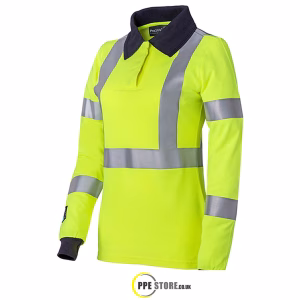 ProGARM 5287 Hi-Vis Yellow ARC Ladies L/S Polo Shirt
