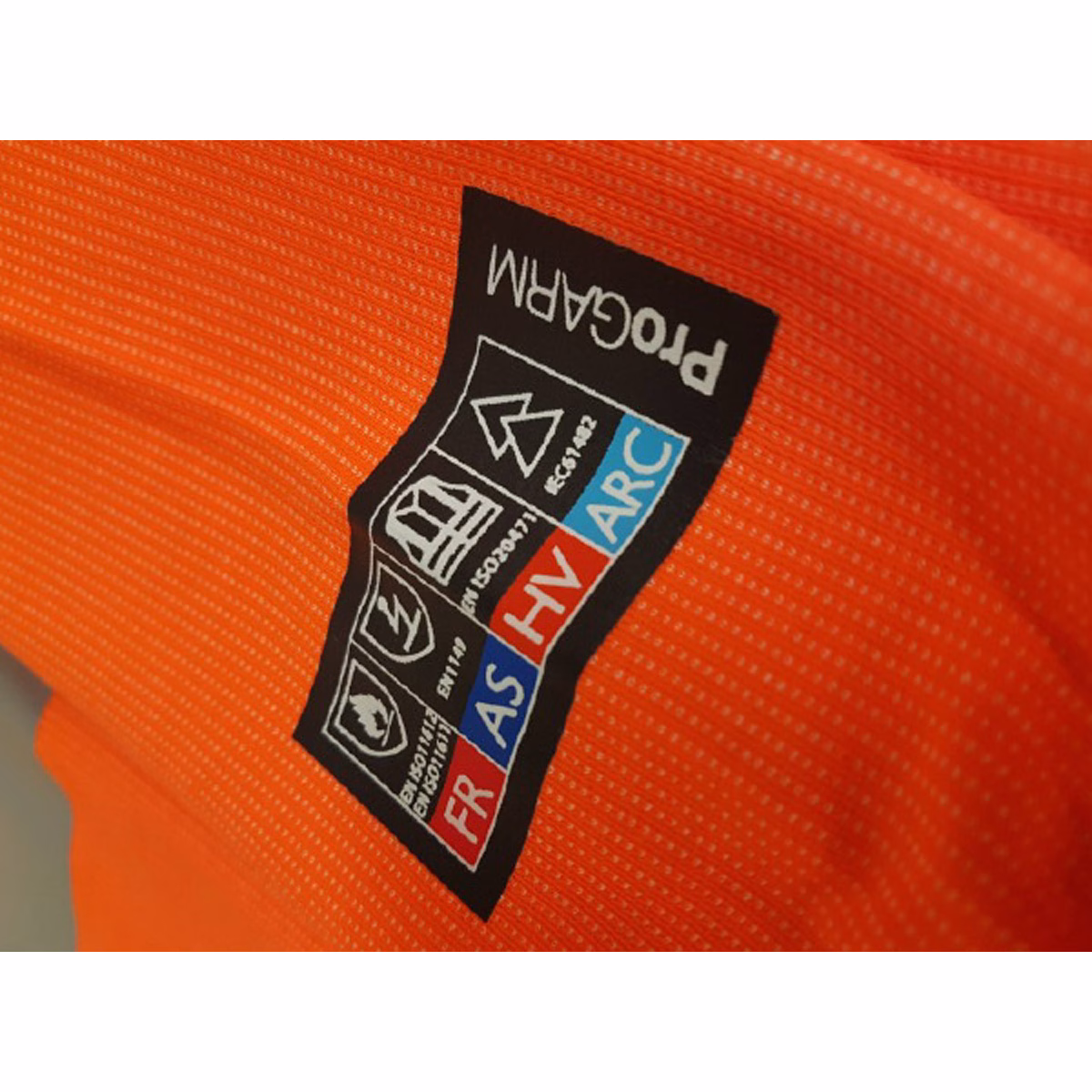 ProGARM 5292 Hi-Vis Orange Ladies ARC L/S Polo Shirt - Image 3
