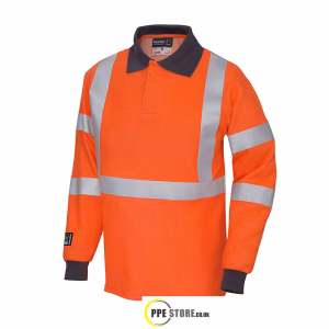 ProGARM 5390 Hi-Vis Orange ARC L/S Polo Shirt