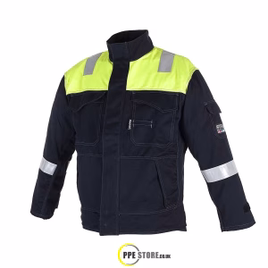 ProGARM 5808 Hi-Vis Yellow/Navy Blue ARC Jacket
