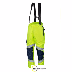ProGARM 9820 Hi-Vis Yellow Lightweight Waterproof ARC Trouser/Salopette