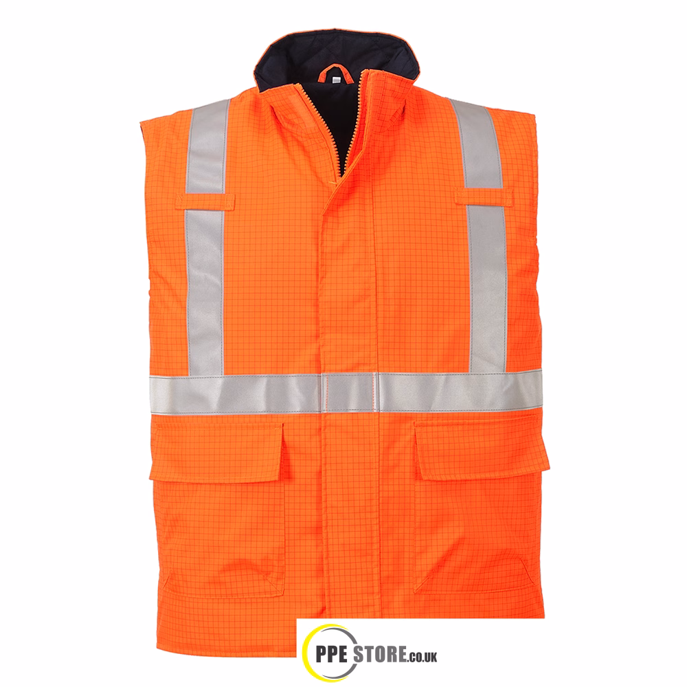 Portwest S776 Bizflame Rain Hi-Vis Antistatic FR Bodywarmer - Various Colours