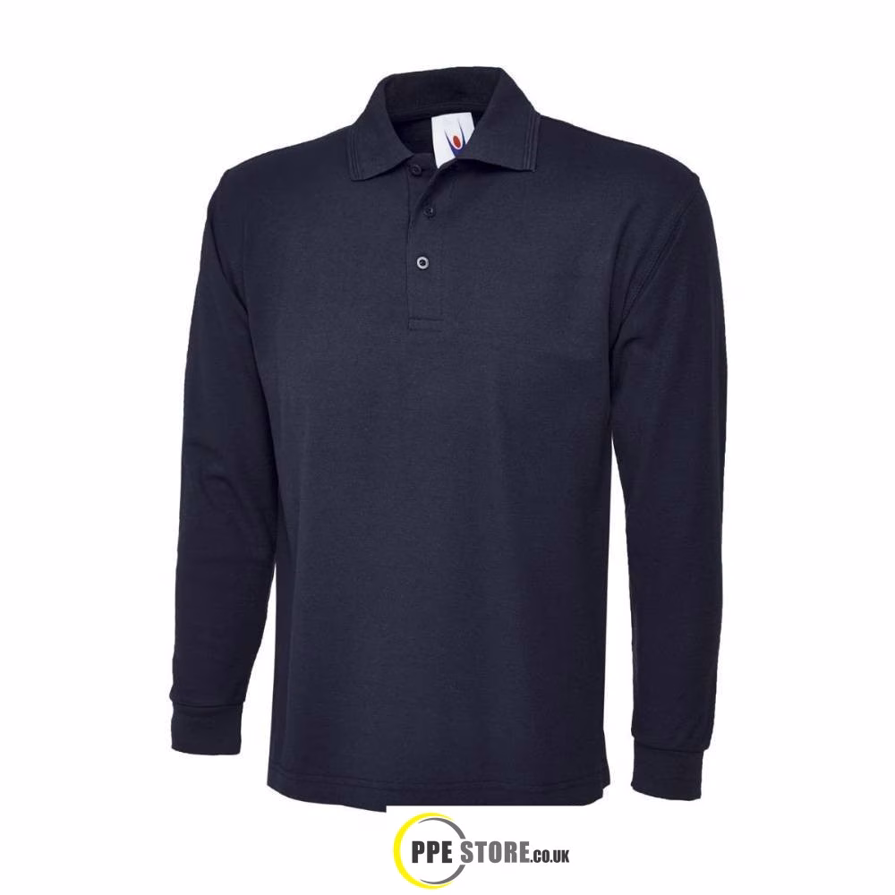 Uneek Clothing UC113 Longsleeve Poloshirt - Various Colours - Image 6