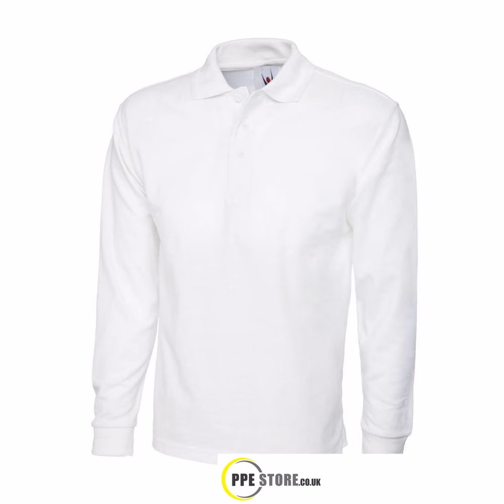 Uneek Clothing UC113 Longsleeve Poloshirt - Various Colours - Image 9