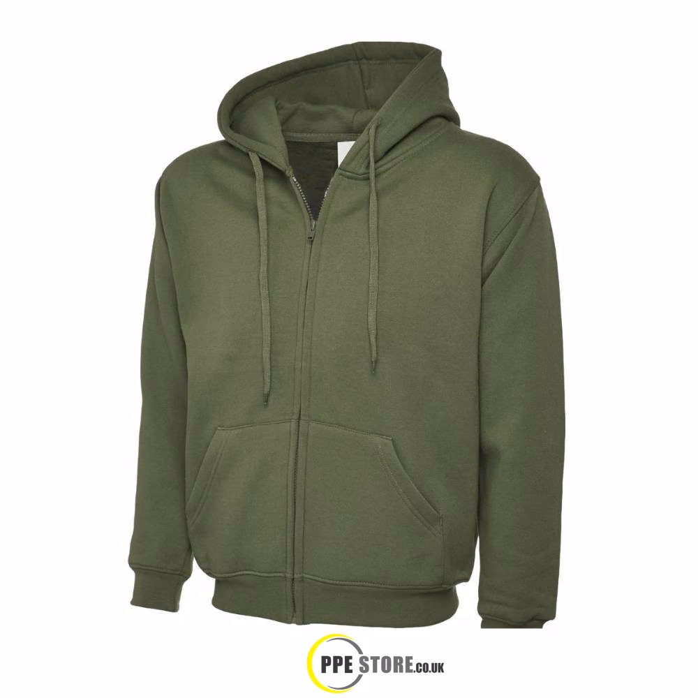 Uneek Clothing UC504 Adults Classic Full Zip Hooded Sweatshirt - Image 7