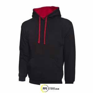 Uneek Clothing UC507 Contrast Hooded Sweatshirt