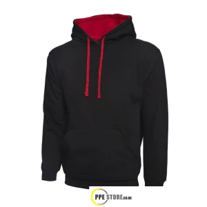 Uneek Clothing UC507 Contrast Hooded Sweatshirt